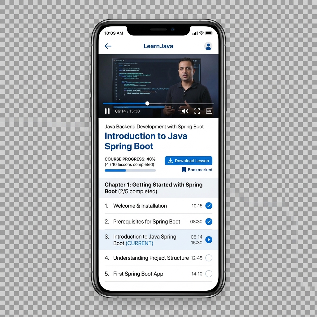 E-Learning App Screen 2