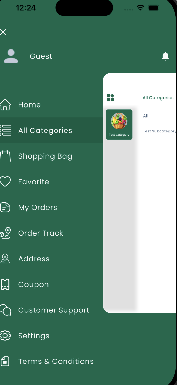 Grocery App Screen 3