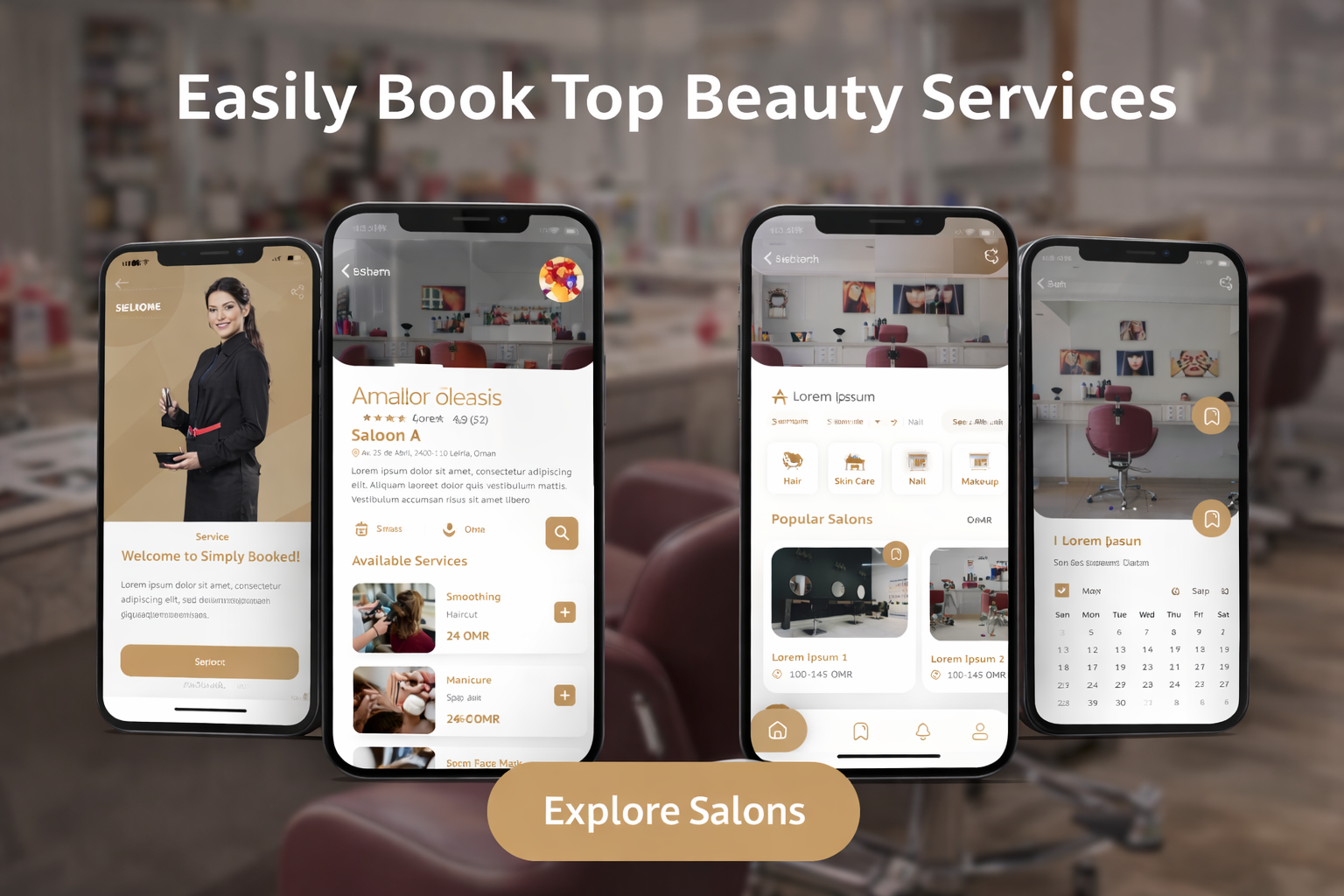 Serene Beauty Application Features