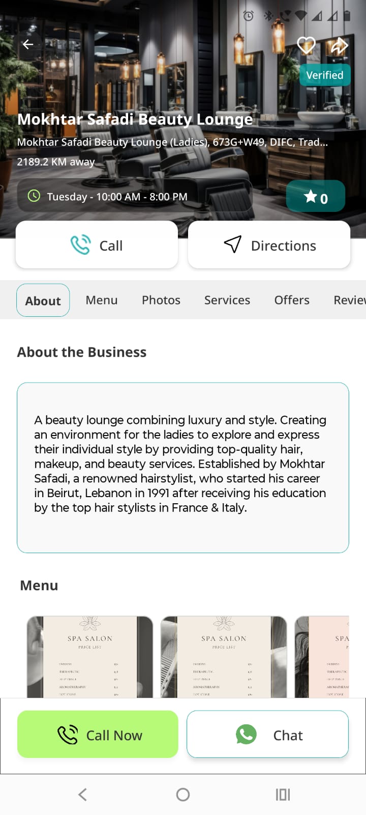 Wayin Application Screen 3