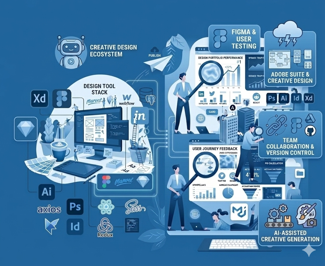 Creative Design Ecosystem Illustration